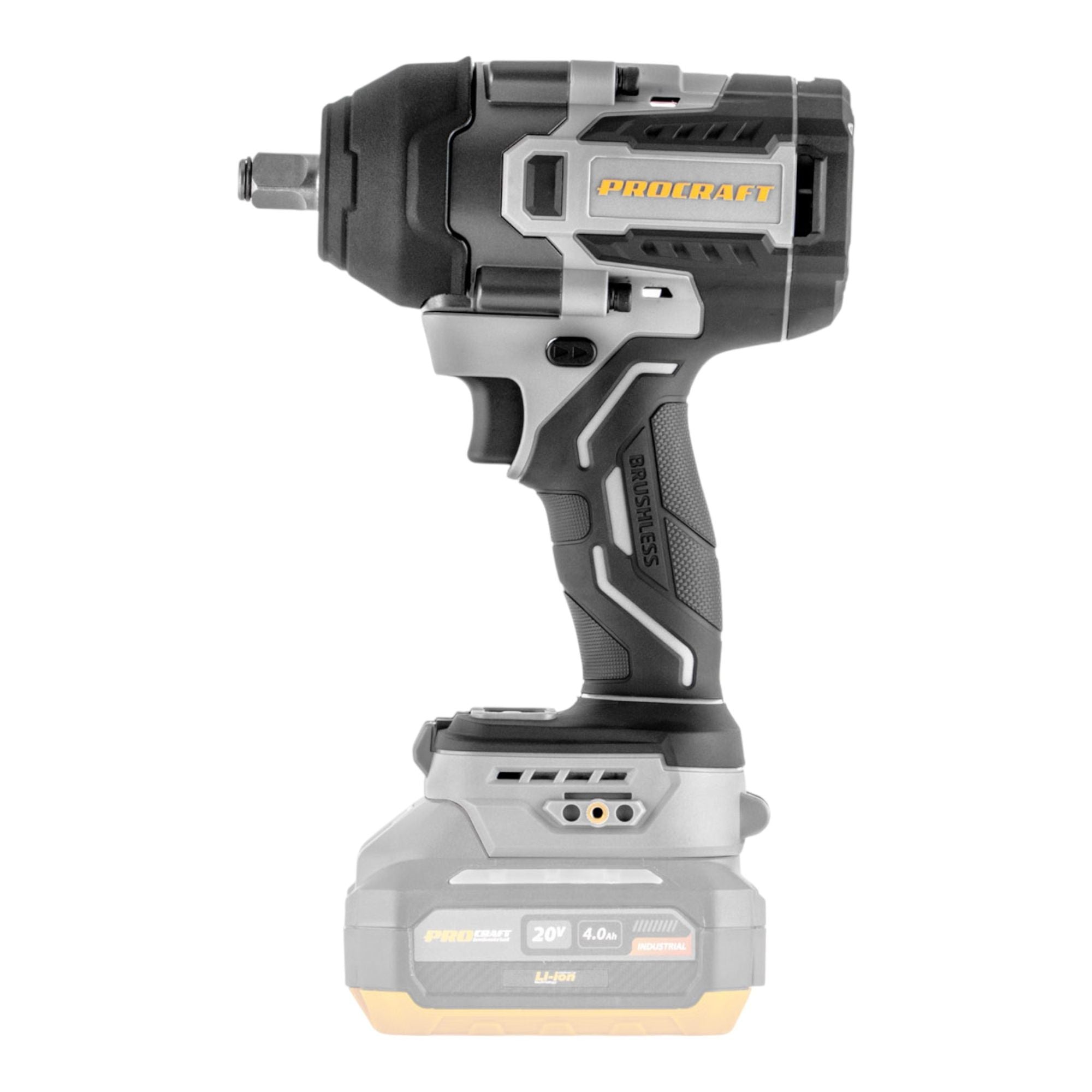 ProCraft Industrial IW850A BB Akku Schlagschrauber 20 V 850 Nm 1 2 Brushless 1x Akku 4 0 Ah Ladegeraet 2 - toolbrothers