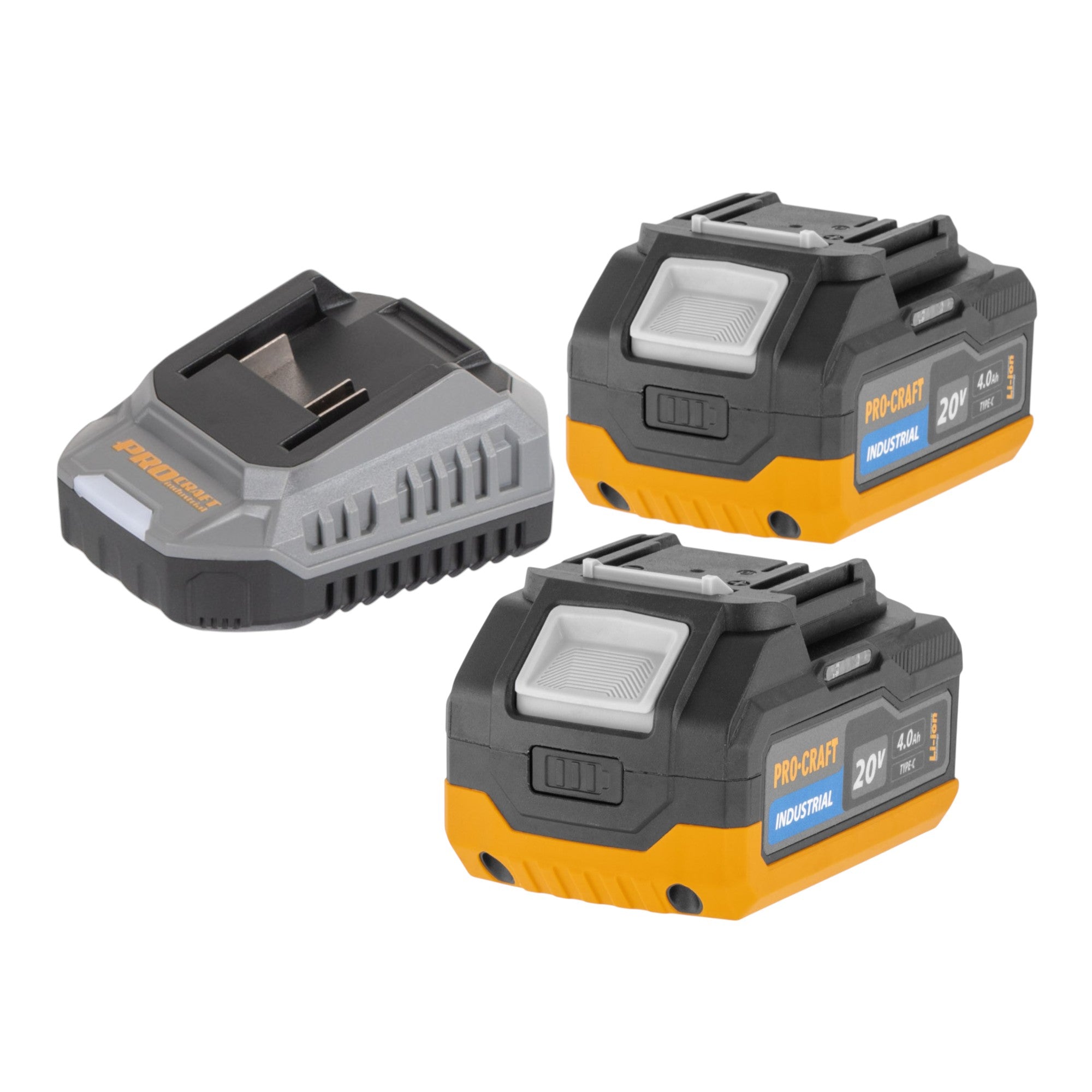Procraft Industrial HD20B BB C Akku Kombihammer 20 V 5 J SDS plus Brushless 2x Akku 4 0 Ah Ladegeraet Koffer 2 - toolbrothers
