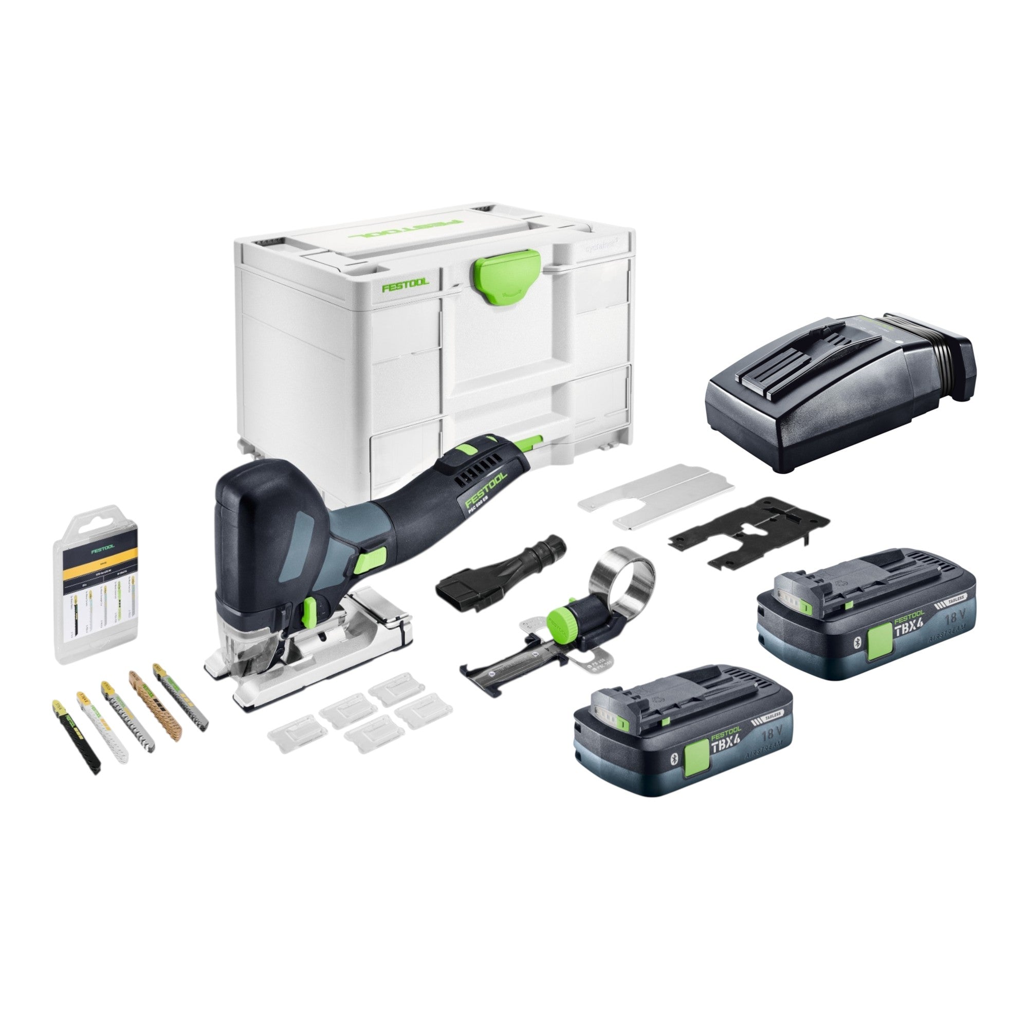 Festool PSC 500 EB Basic Set Akku Pendelstichsaege 18 V 120 mm 2x Akku 4 0 Ah Ladegeraet Systainer 0 - toolbrothers