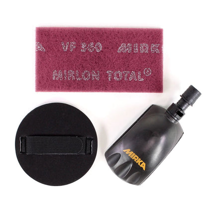 Mirka Schleif Solution Case Set für DEROS + Roundy Handblock + 40x ABRANET Schleifscheiben 150mm - Toolbrothers