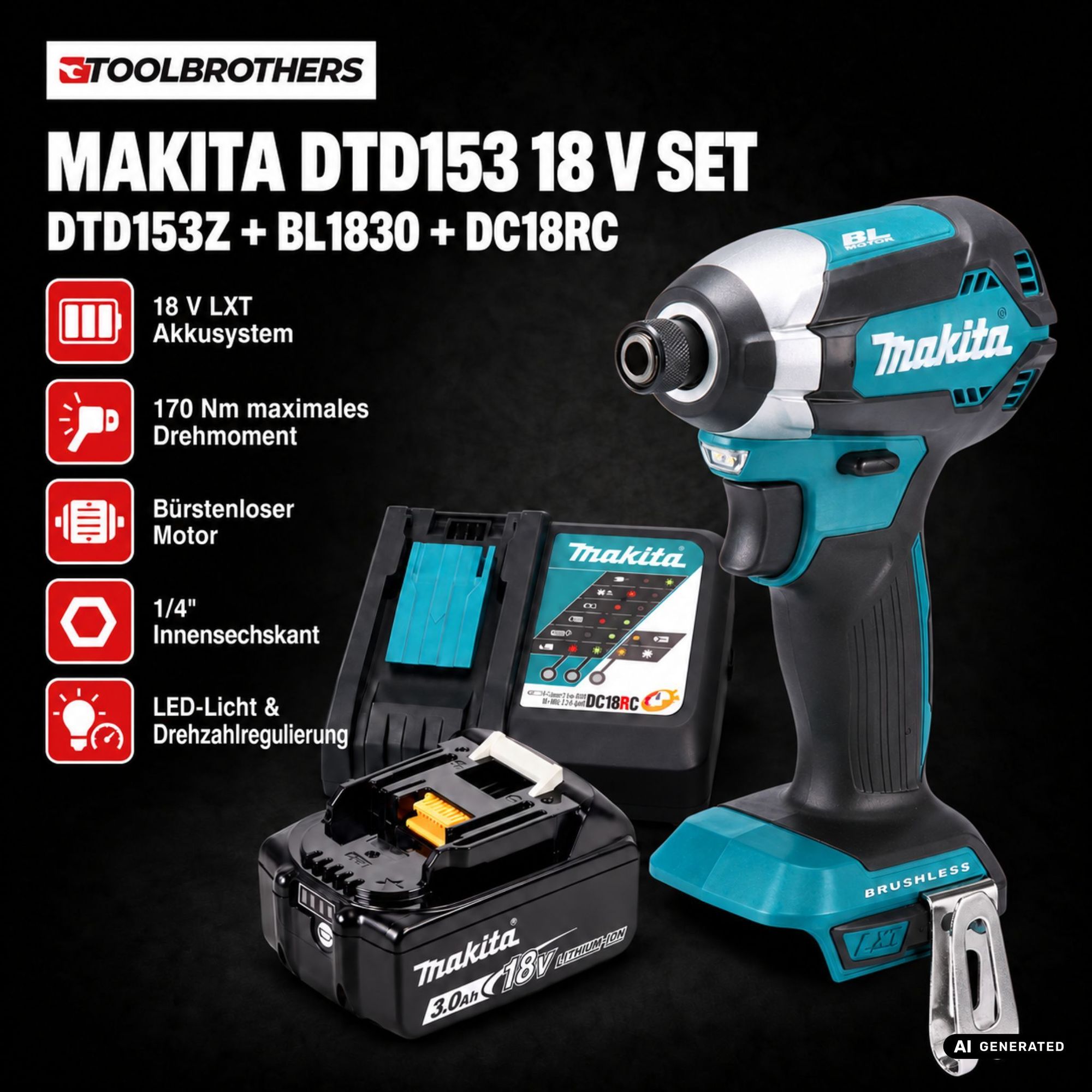Toolbrothers Powertools Adventskalender 2026 Makita DTD153Z Edition Gr M 1 - toolbrothers