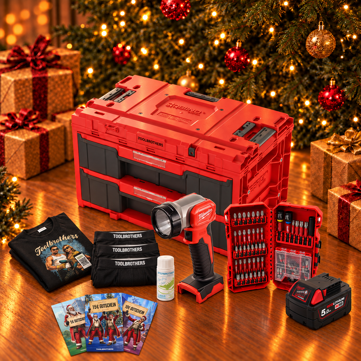 Toolbrothers Powertools Kalender 2026 Milwaukee M18 TLED 0 Edition Gr S 0 - toolbrothers