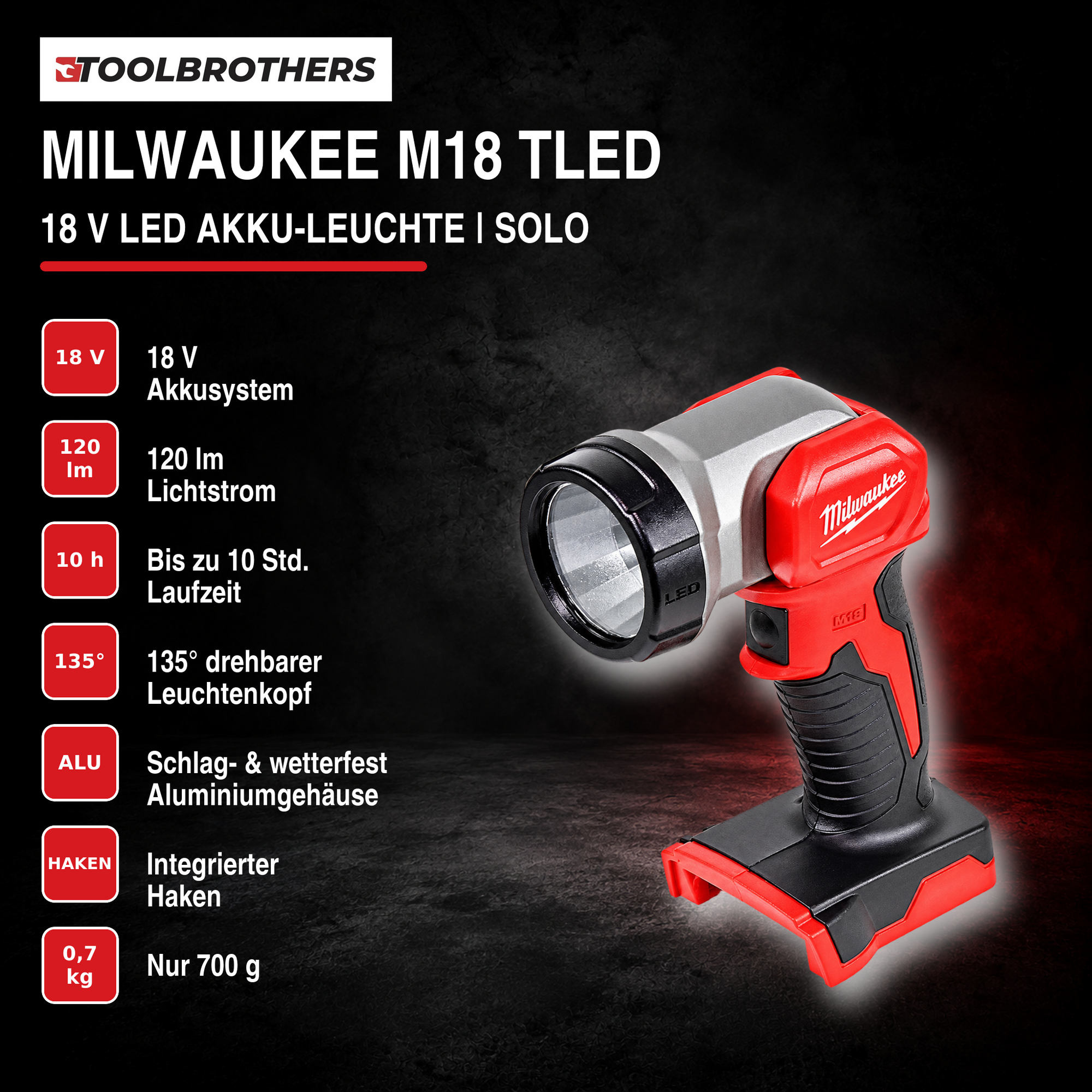 Toolbrothers Powertools Kalender 2026 Milwaukee M18 TLED 0 Edition Gr M 1 - toolbrothers