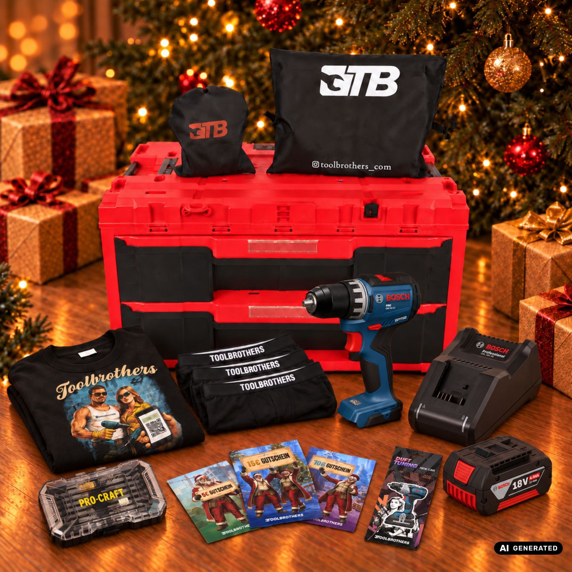 Toolbrothers Powertools Kalender 2026 Bosch GSR 18V 52 Professional Edition Gr XL 0 - toolbrothers