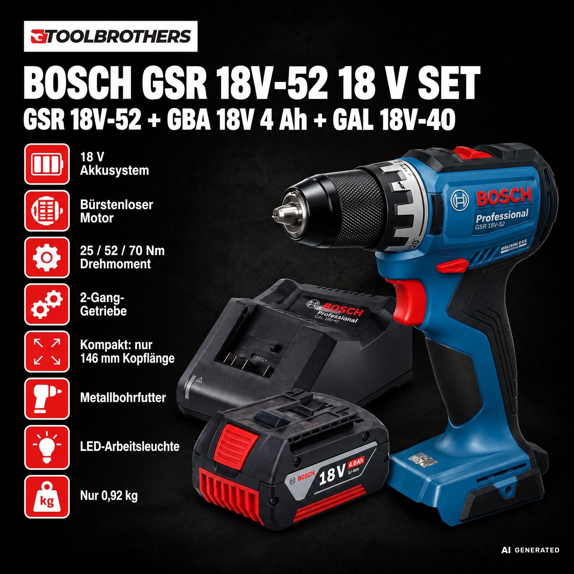 Toolbrothers Powertools Kalender 2026 Bosch GSR 18V 52 Professional Edition Gr XXL 1 - toolbrothers
