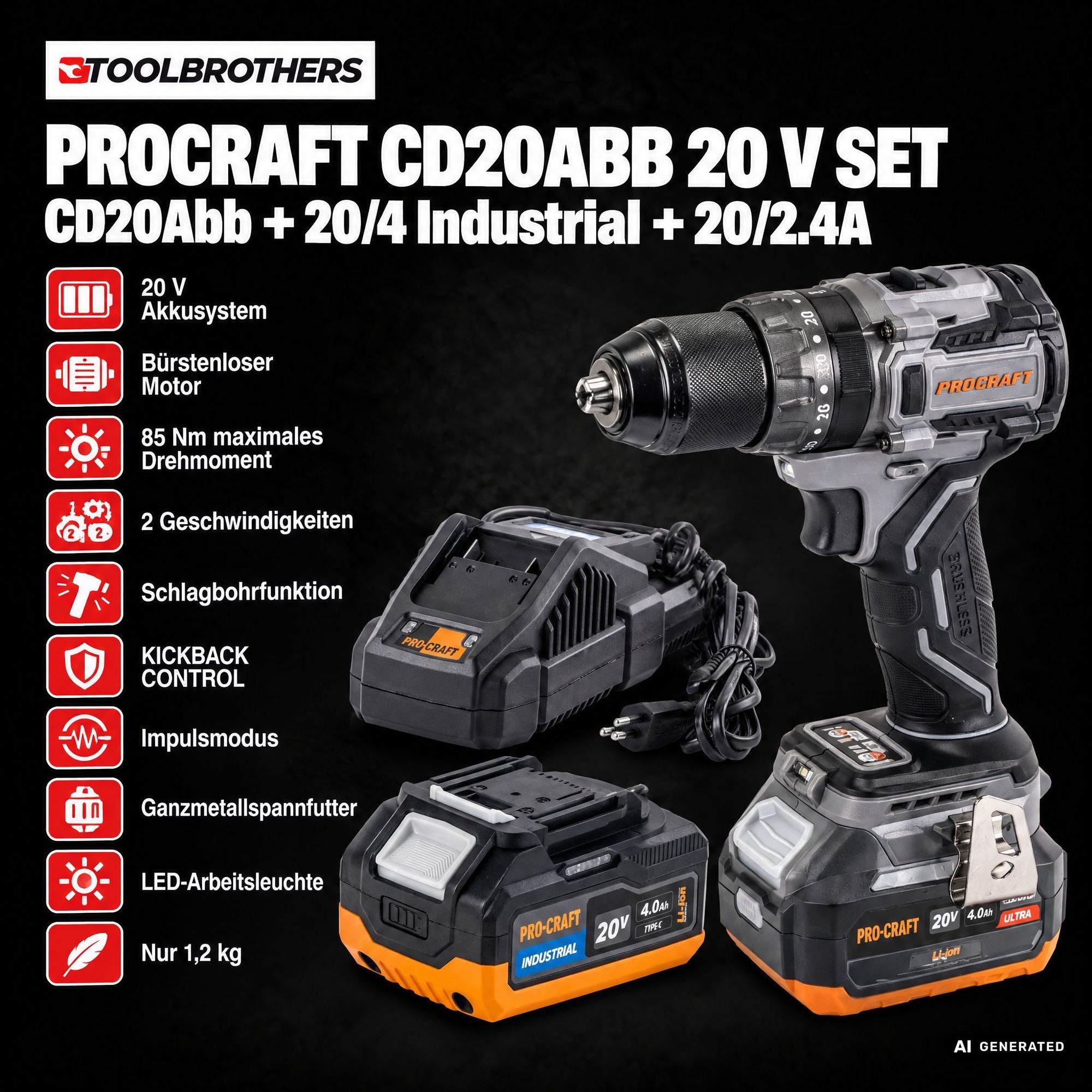 Toolbrothers Powertools Kalender 2026 Procraft Industrial CD20Abb Edition Gr M 1 - toolbrothers