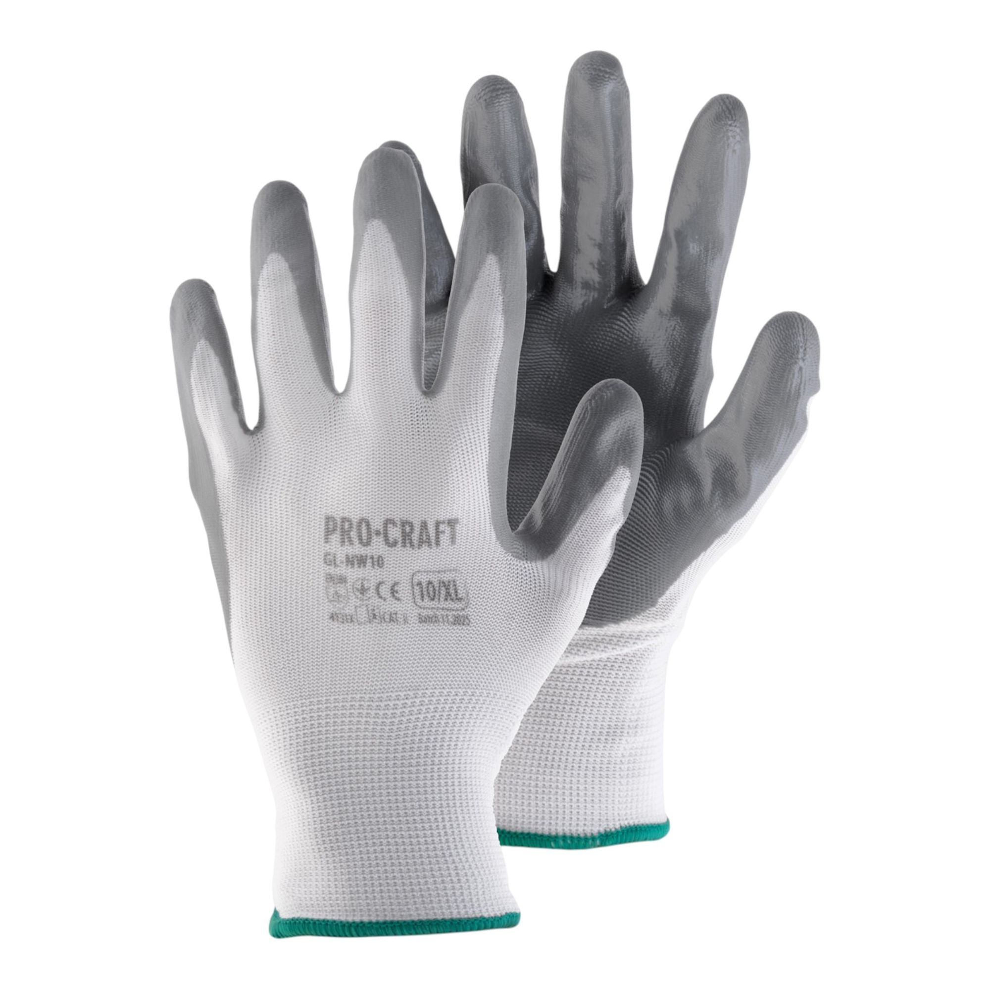 Procraft GL NW8 Arbeitshandschuhe Nitril 10 Paar Groesse M 1 - toolbrothers
