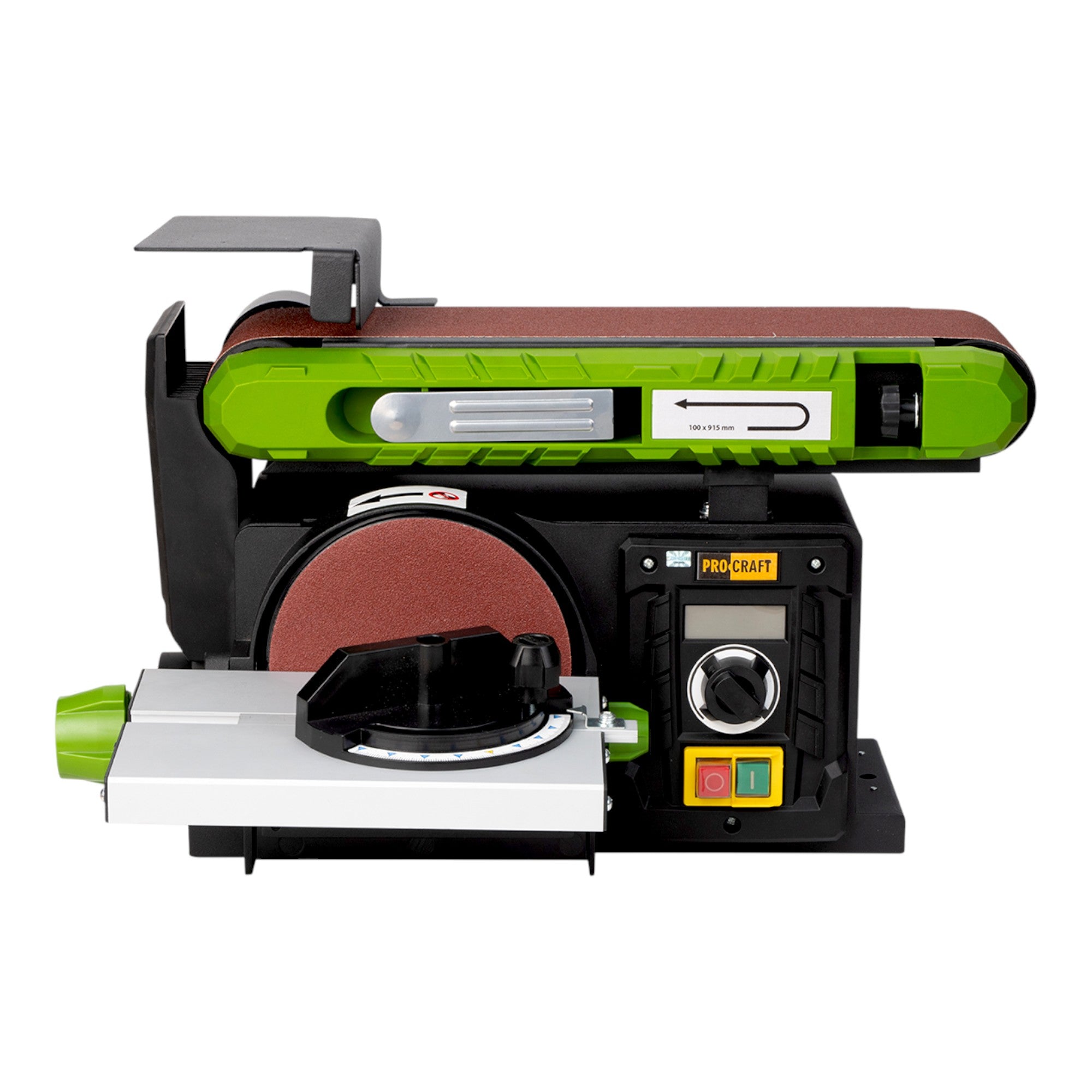 Procraft BDS400S Band und Tellerschleifmaschine 400 Watt 915 x 100 mm 10 tlg Schleifpapier Set 2 - toolbrothers