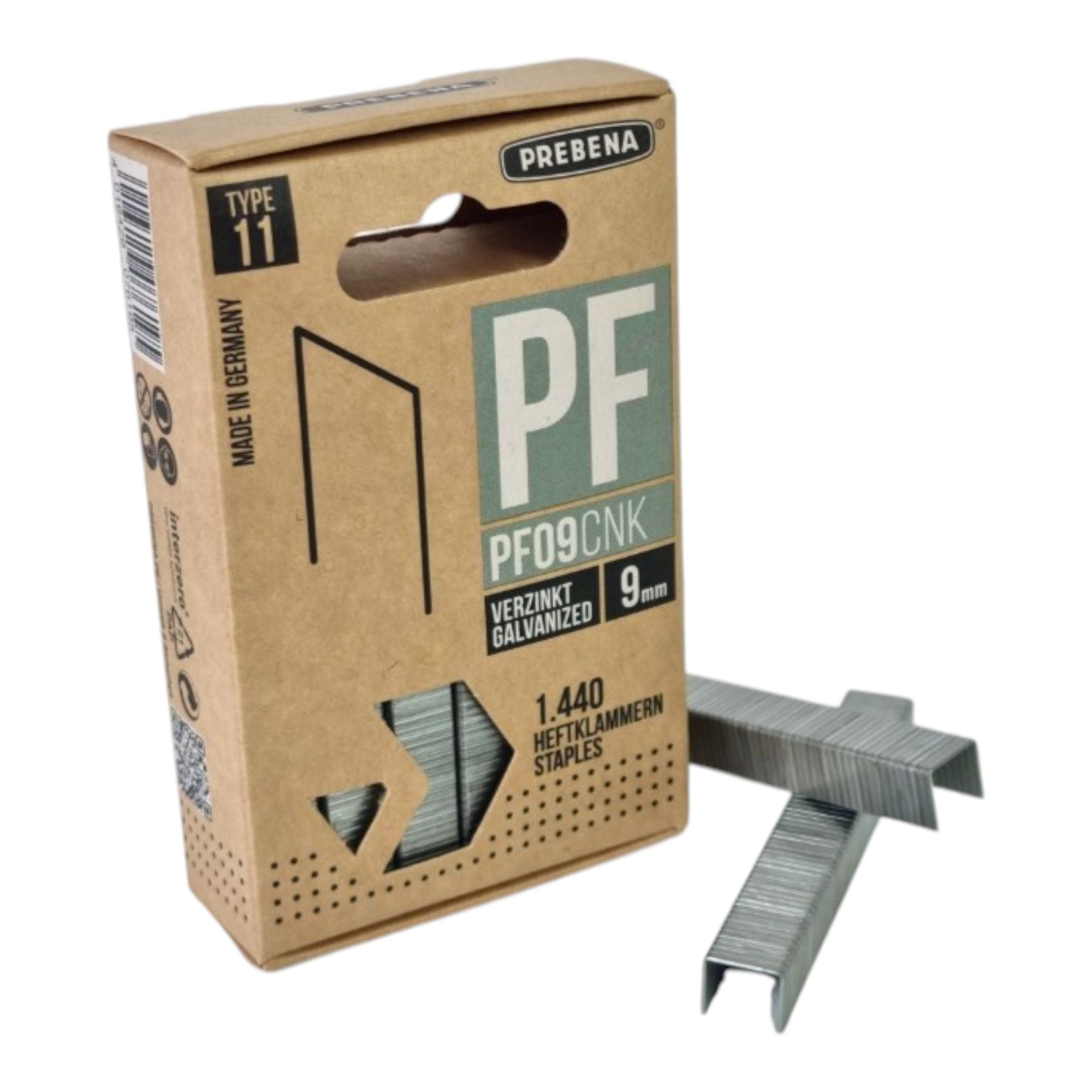 Prebena PF09CNK K Klammern Heftklammern Typ PF 1440 Stueck 9 mm verzinkt 0 - toolbrothers