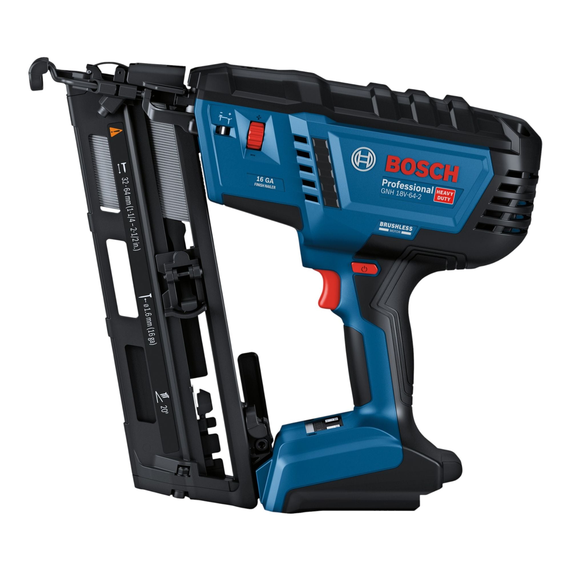Bosch GNH 18V 64 2 Professional Akku Holznagler 18 V 1 6 x 32 64 mm Brushless 1x Akku 4 0 Ah Ladegeraet 2 - toolbrothers