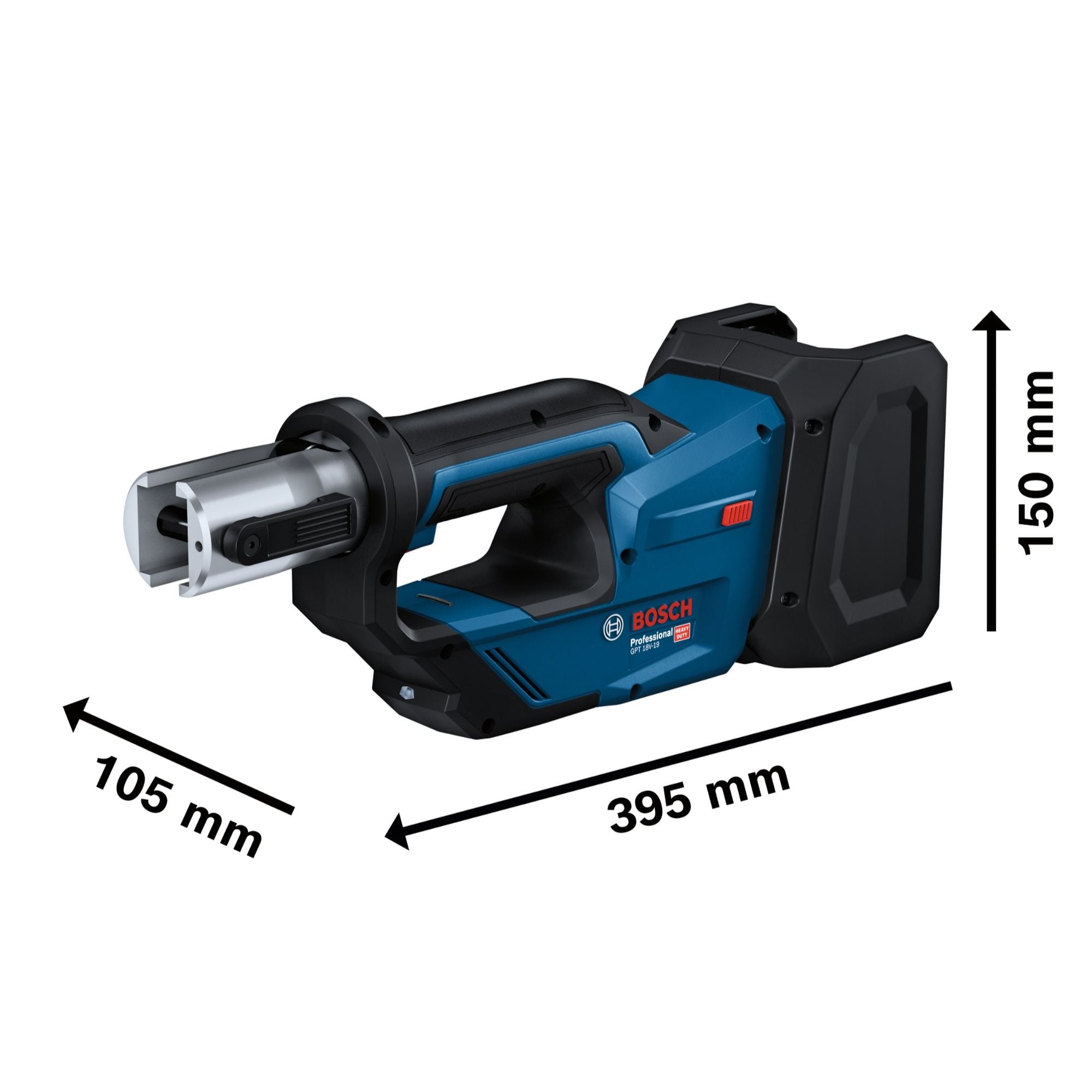 Bosch GPT 18V 19 Professional Akku Presswerkzeug 18 V 21 kN 2x ProCORE Akku 4 0 Ah Ladegeraet 3x Pressbacke L Boxx 4 - toolbrothers