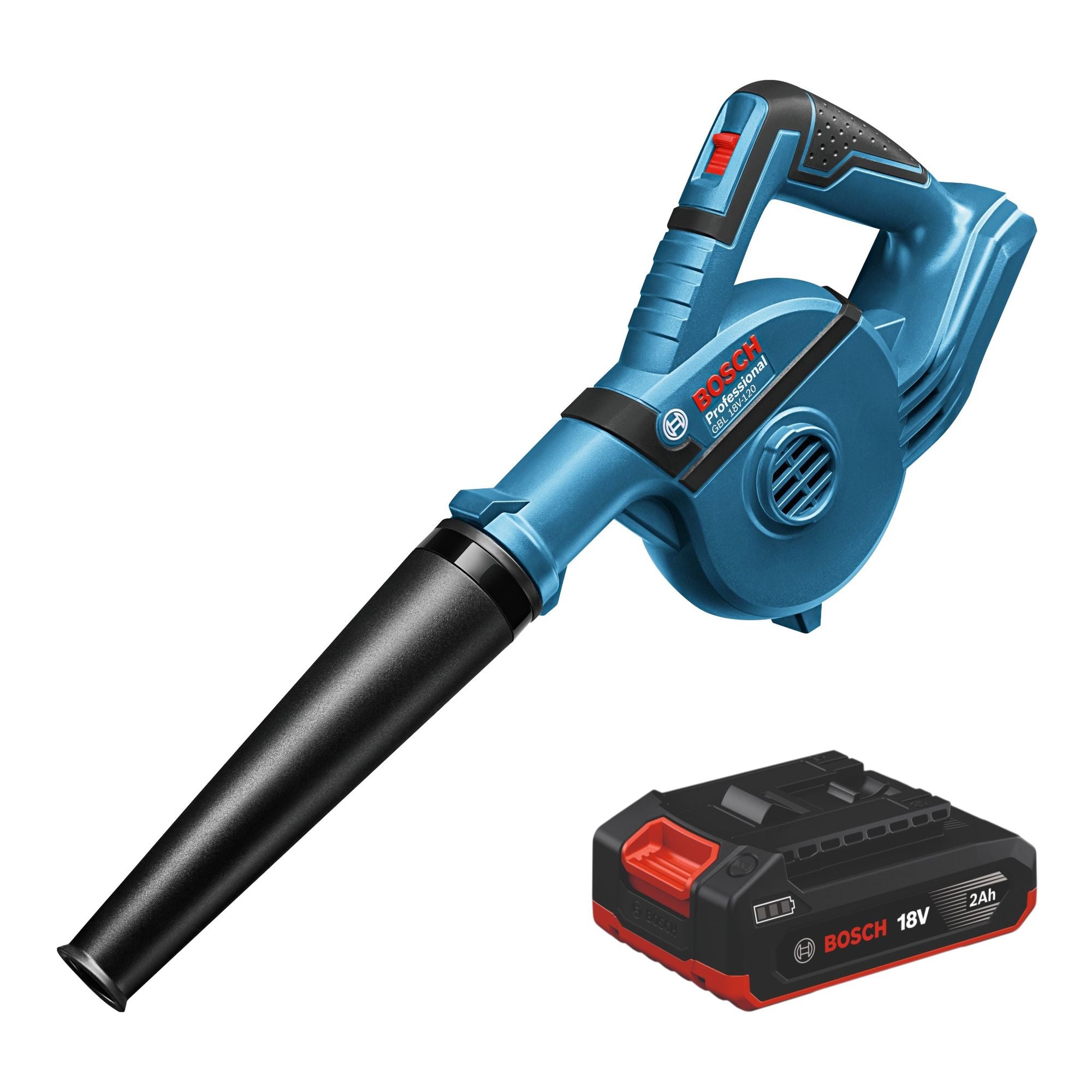 Bosch GBL 18V 120 Professional Akku Geblaese 18 V 120 m h 1x Akku 2 0 Ah ohne Ladegeraet 0 - toolbrothers