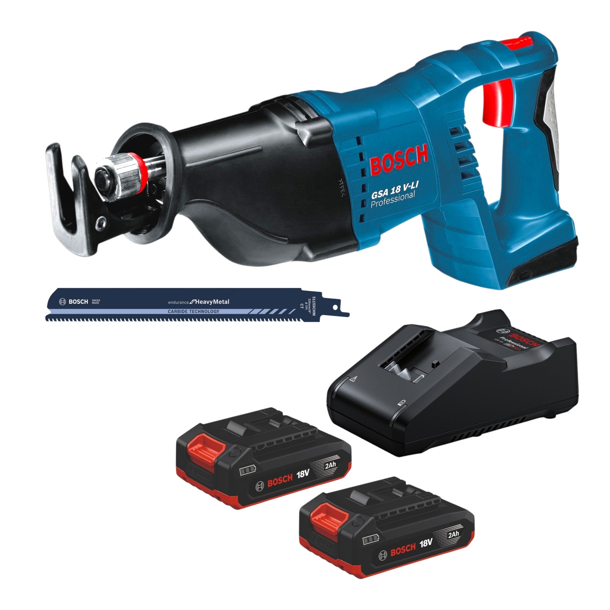 Gratis Bosch Carbide Saebelsaegeblatt Bosch GSA 18V LI Akku Saebelsaege 18 V 2x Akku 2 0 Ah Ladegeraet 0 - toolbrothers