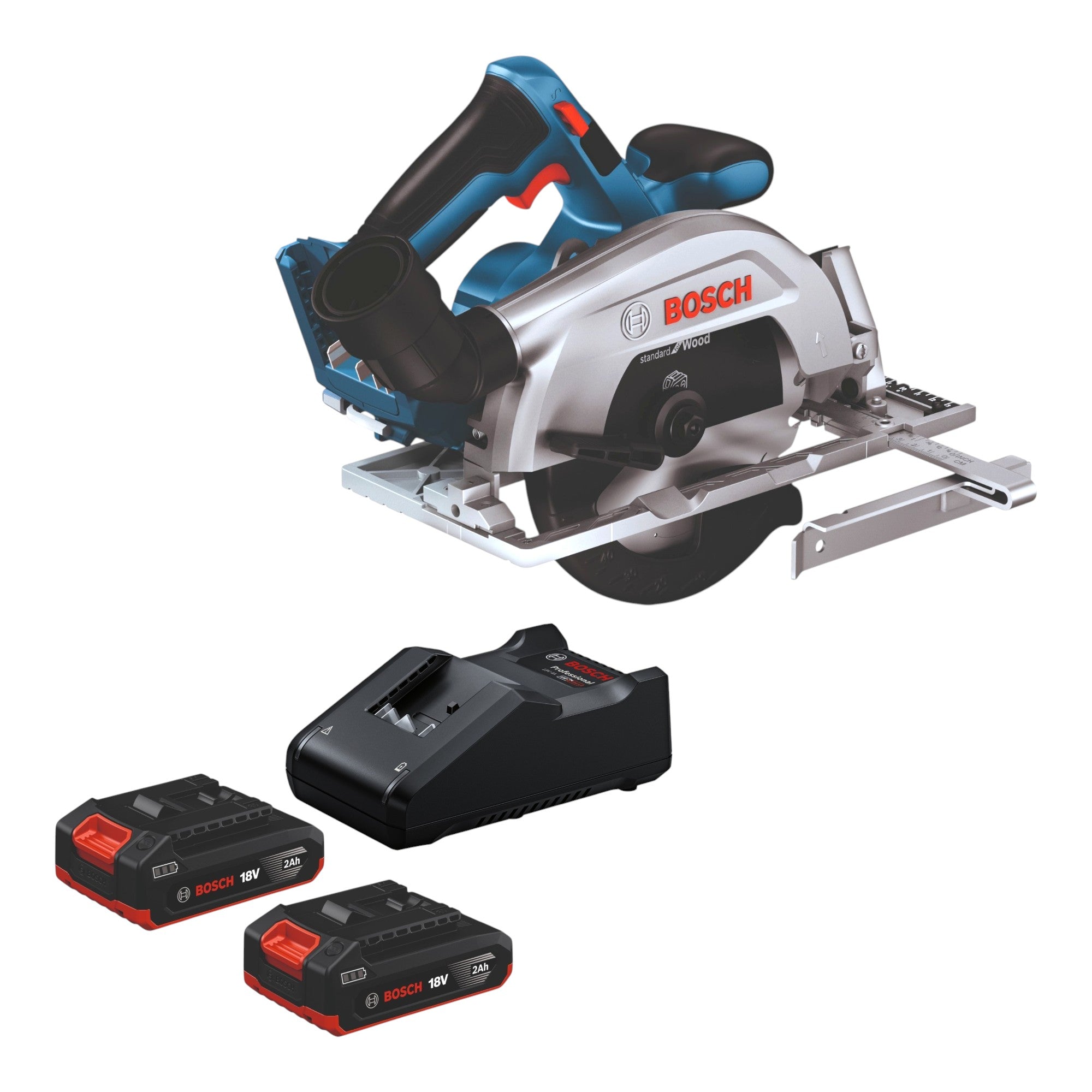 Bosch GKS 18V 57 2 Professional Akku Handkreissaege 18 V 165 mm Brushless 2x Akku 2 0 Ah Ladegeraet 0 - toolbrothers