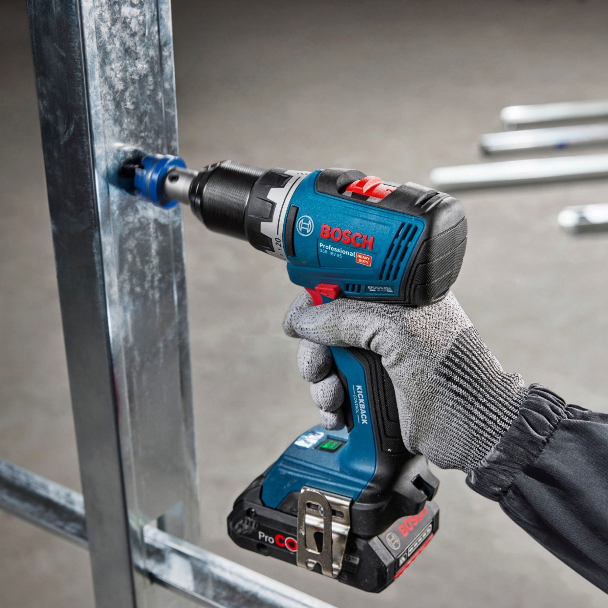 Bosch GSR 18V 65 Professional Akku Bohrschrauber 18 V 63 Nm Brushless 1x Akku 2 0 Ah ohne Ladegeraet 4 - toolbrothers