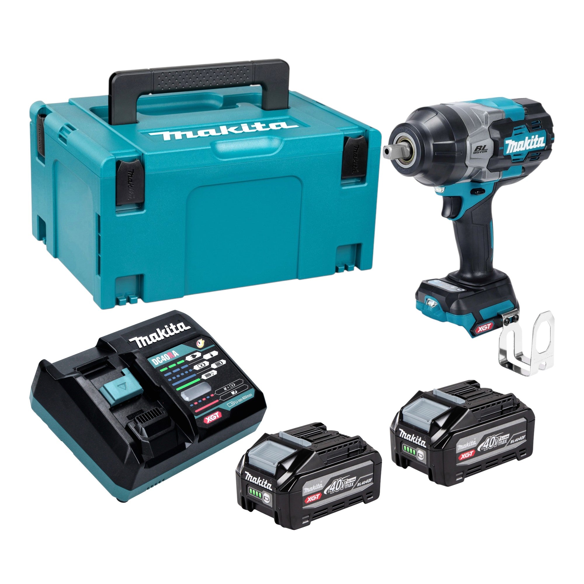 Makita TW 003 GU201 Akku Schlagschrauber 40 V max 1360 Nm 1 2 Brushless 2x Akku 4 0 Ah Ladegeraet Makpac 0 - toolbrothers