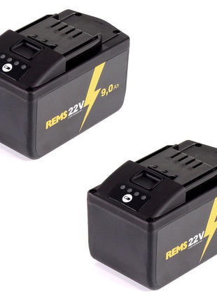 REMS Akku Set mit 2x Akku 21,6V (22V max) 9,0Ah ( 571583 ) - Toolbrothers