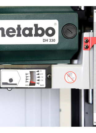 Metabo DH 330 Dickenhobel 1800W (0200033000) HSS Wendelhobelmesser - Toolbrothers