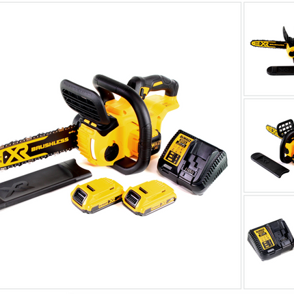 DeWalt DCM 565 D2 Akku Kettensäge 18V + 2x Akku 2,0 Ah + Ladegerät - Toolbrothers