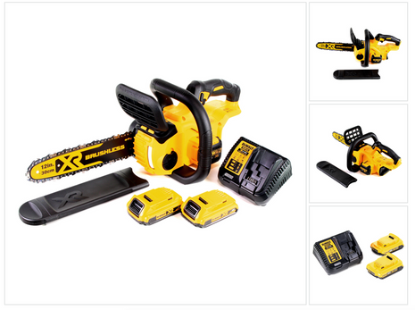 DeWalt DCM 565 D2 Akku Kettensäge 18V + 2x Akku 2,0 Ah + Ladegerät - Toolbrothers