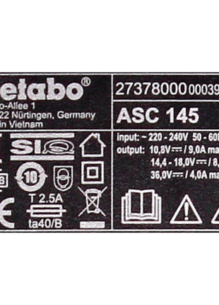 Metabo Akku Basis Set 18V mit 2x Akku LiHD 5,5Ah + Ladegerät ASC145 + Einlage ( 685122000 ) - Toolbrothers