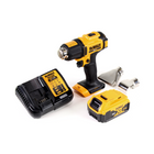 DeWalt DCE 530 P1 Akku Heißluftpistole 18V 530°C + 1x Akku 5,0Ah + 1x Lader + Flächen- und Reflektordüse - Toolbrothers