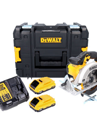 DeWalt DCS 391 L2 Akku Handkreissäge 18 V 165 mm + 2x Akku 3,0 Ah + Ladegerät + TSTAK - Toolbrothers