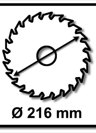 WellCut Kreissägeblatt WC-M2163024 TCT 216 x 2,4 x 30 mm 24 Zähne - Toolbrothers