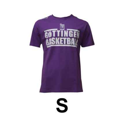 Basketball T-Shirt Göttingen BG Veilchen Größe S Lila 100% Baumwolle K1X - Toolbrothers