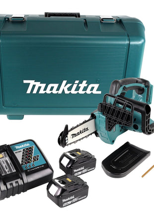 Makita DUC 122 RTE Akku Kettensäge 18V 1/4" 115mm + 2x Akku 5,0Ah + Ladegerät + Koffer - Toolbrothers