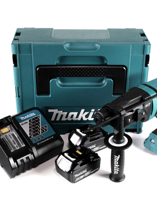 Makita DHR 182 RGJ Akku Bohrhammer 18V 1,7J SDS plus Brushless + 2x Akku 6,0Ah + Ladegerät + Makpac - Toolbrothers