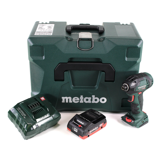 Metabo SSD 18 LTX 200 BL Akku Schlagschrauber 18V 200Nm 1/4" Brushless + 1x Akku 4,0Ah + Ladegerät + MetaLoc - Toolbrothers