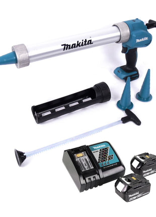 Makita DCG 180 RMX Akku Kartuschenpistole 18 V + 2x Akku 4,0 Ah + Ladegerät - Toolbrothers