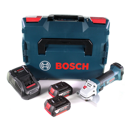 Bosch GWS 18-125 V-LI Akku Winkelschleifer 18V 125mm + 2x Akku 3,0Ah + Ladegerät + L-Boxx - Toolbrothers