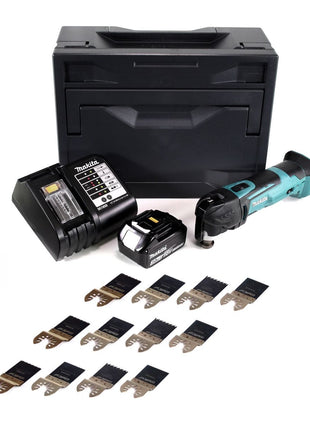 Makita DTM 51 SFX Akku Multifunktions Werkzeug 18V + 1x Akku 3,0Ah + Ladegerät + 12x Werkzeugklingen + Makbox - Toolbrothers