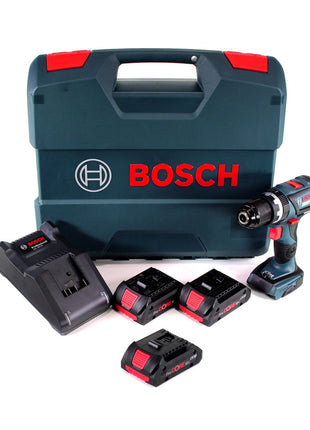 Bosch GSB 18V-60 C Akku Schlagbohrschrauber 18V 60Nm Brushless + 3x Akku 4,0Ah + Ladegerät + L-Case ( 0615990L4K ) - Toolbrothers