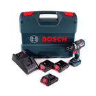 Bosch GSB 18V-60 C Akku Schlagbohrschrauber 18V 60Nm Brushless + 3x Akku 4,0Ah + Ladegerät + L-Case ( 0615990L4K ) - Toolbrothers