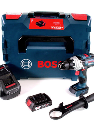 Bosch GSB 18V-110 C Akku Schlagbohrschrauber Professional 18V 110Nm + 1x Akku 2,0 Ah + Ladegerät + L-Boxx - Toolbrothers