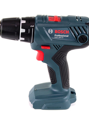 Bosch Professional GSR 18 V-21 Perceuse-visseuse sans fil + Coffret de transport - sans Batterie, sans Chargeur