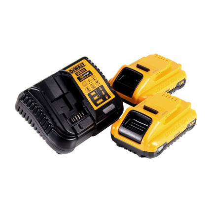 Clé à chocs sans fil DeWalt DCF 887 L2 18V 205Nm 1/4" sans balais + jeu de 19 forets + 2x batterie 3,0Ah + chargeur rapide + TSTAK