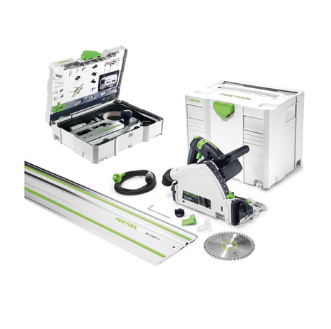 Festool TS 55 REBQ-PLUS-FS Scie plongeante 1200W 160 mm + Accessoires + Coffret de transport Systainer ( 561580 )