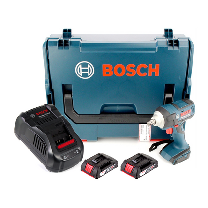 Clé à chocs rotative sans fil Bosch GDS 18 V-EC 250 18 V 250 Nm sans balai + 2x batterie 2,0 Ah + chargeur + L-Boxx