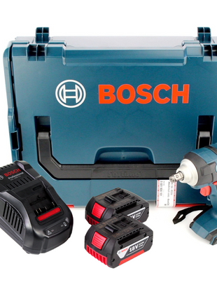 Clé à chocs rotative sans fil Bosch GDS 18 V-EC 250 18 V 250 Nm sans balais + 2x batterie 3,0 Ah + chargeur + L-Boxx