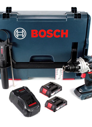 Taladro percutor inalámbrico Bosch GSB 18V-85 C 18V 85Nm 1/2" sin escobillas + 2x batería 2.0Ah + cargador + L-Boxx