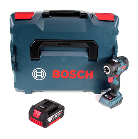 Bosch GDR 18 V-160 Visseuse à chocs sans fil 1/4" Douille hexagonale +Coffret L-Boxx - sans Batterie, ni Chargeur