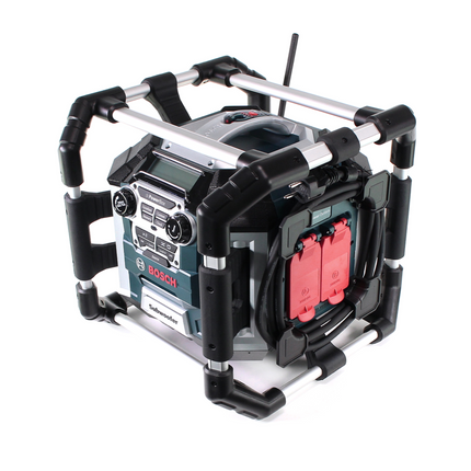 Bosch GML 50 chargeur radio de batterie radio de chantier 18V 50W IP54 + 2x batteries 3,0Ah + chargeur