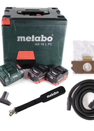 Metabo AS 18 L PC Akku Sauger 18V 7,5L ( 602021850 ) + 2x Akku LIHD 5,5Ah + Ladegerät - Toolbrothers