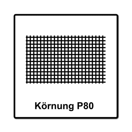 Mirka ABRANET 70x198mm Grip P80, 200pièces. (4x5415005080)