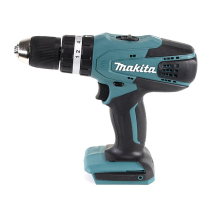 Makita HP 457 DWEX4 Perceuse-visseuse à percussion sans fil 18V 42Nm G-Serie + 2x Batteries 1,5Ah + Chargeur + 70 Forets et bits + Coffret