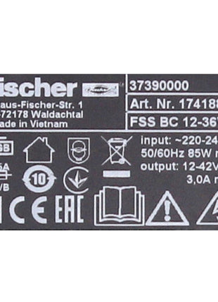 Fischer Akku Starter Set 18V mit 2x FSS-B Li-Ion Akku 4,0 Ah ( 552930 ) + 1x FSS-BC 12-36V Ladegerät AIR COOLED ( 552931 ) CAS Partner - Toolbrothers